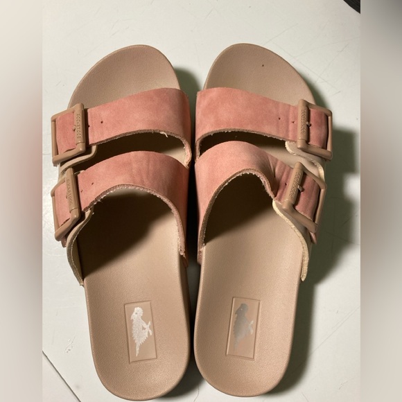 Pink Double Buckle Sandals - Picture 1 of 5